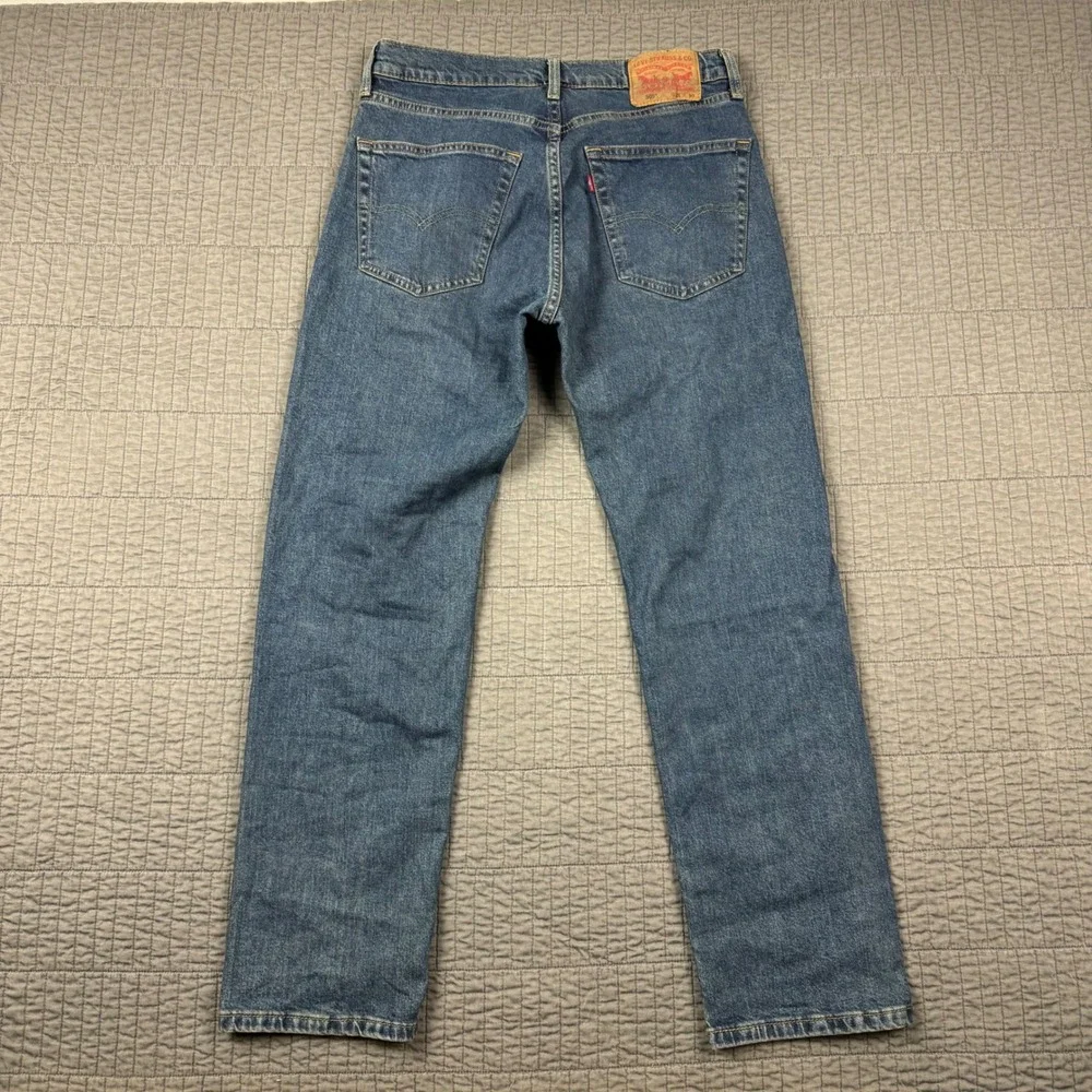 Levis 505 Jeans Men's 31x30 Blue Regular Straight Faded Medium Wash Denim‎ Y2K